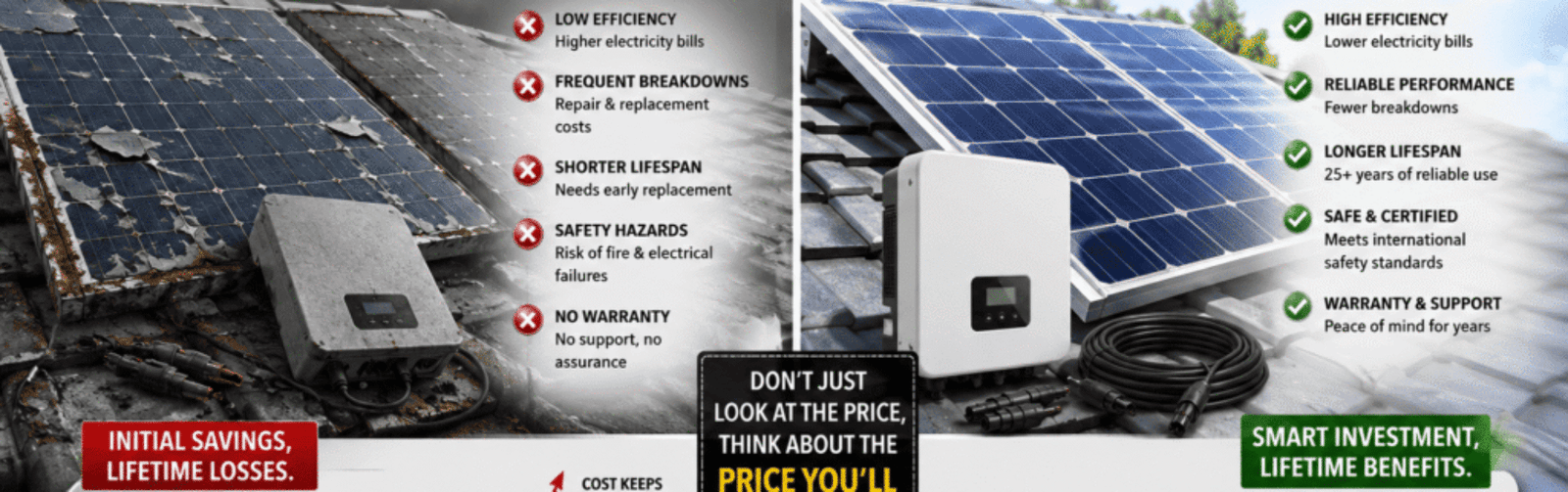 Cheap Solar Components vs Certified Components: The Hidden Long-Term Cost